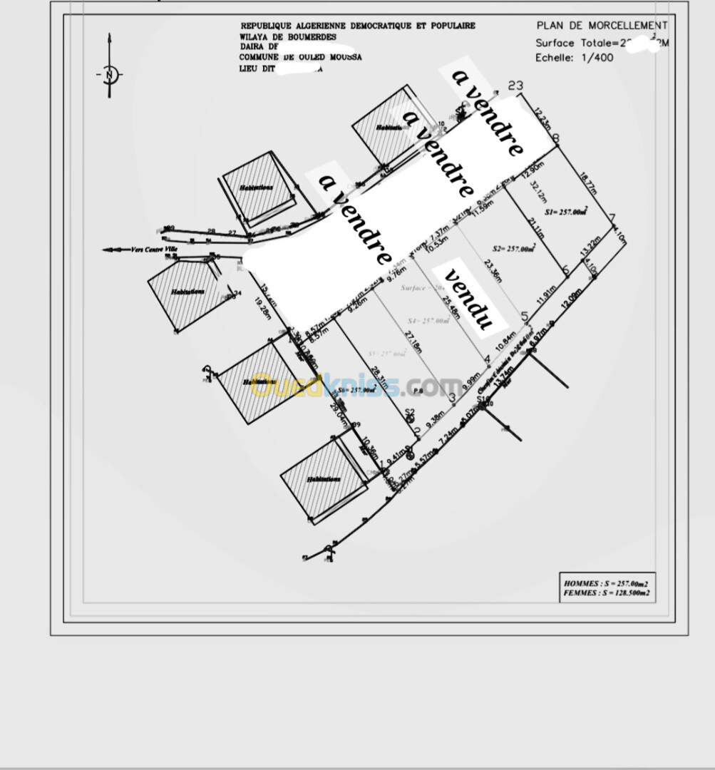 Vente Terrain Alger Rouiba