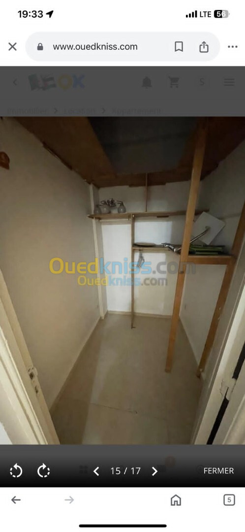 Location Appartement F3 Alger Ben aknoun