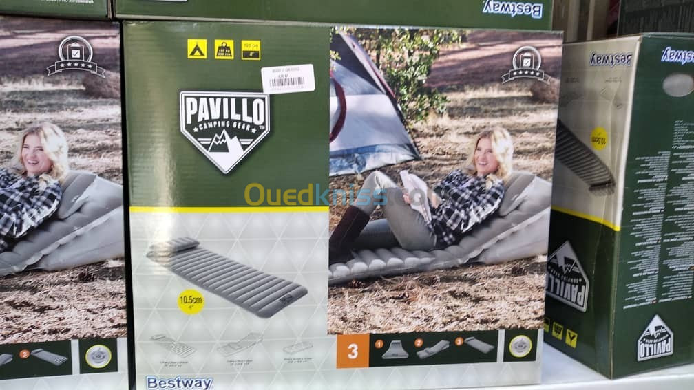 Matelas de camping gonflable مرتبة تخييم قابلة للتعديل 06,72,00,74,42 