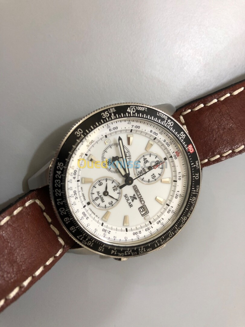 Montre Seiko solar alarm 