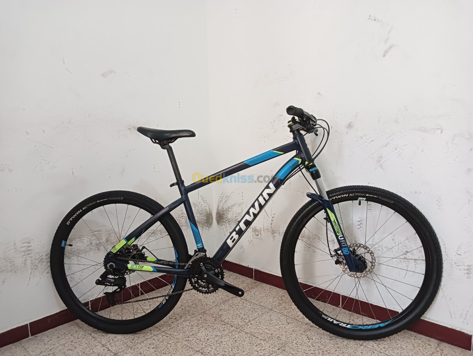 Velo VTT Btwin Rockrider 520 Taille L 27.5 excellente Etat 8 vitesses Frein Disque pieces Sram Alger Draria Ouedkniss Algerie