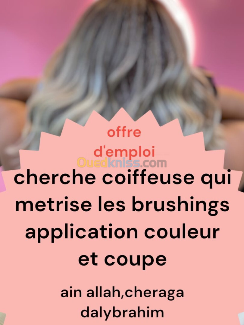 Coiffeuse et apprenti 