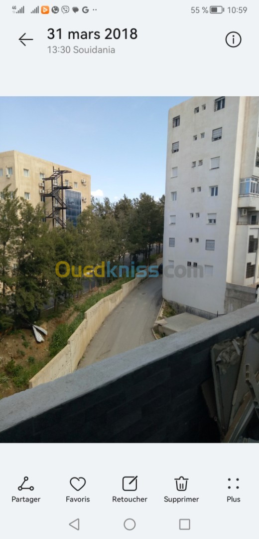 Location Appartement F3 Alger Souidania