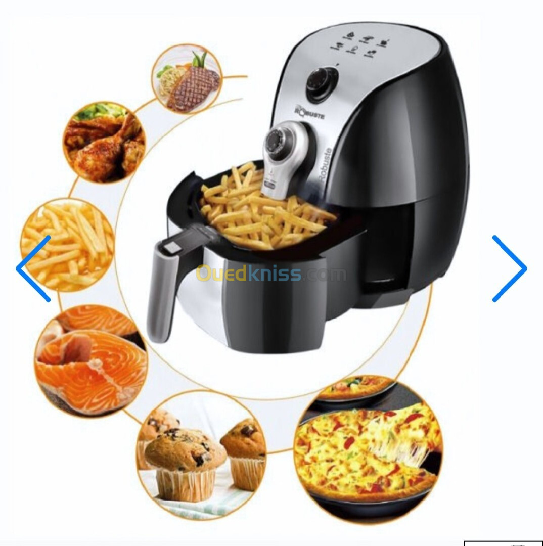 Robuste Friteuse Électrique Sans Huile - Air Fryer - 3.2 Litres - 1500 Watts - مقلاة هوائية