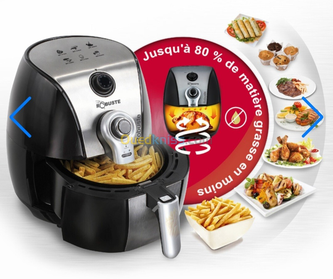 Robuste Friteuse Électrique Sans Huile - Air Fryer - 3.2 Litres - 1500 Watts - مقلاة هوائية