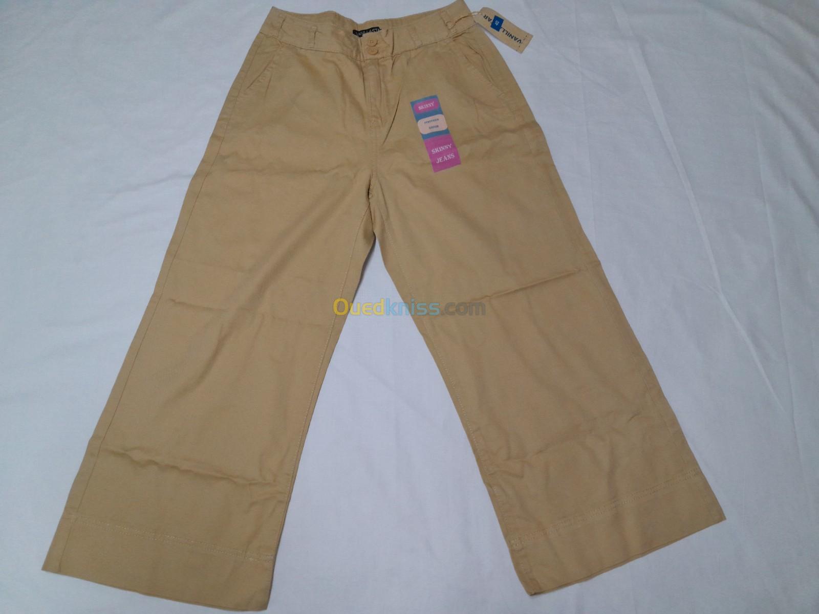 Pantalon cheville ( en toile ) produit importation 