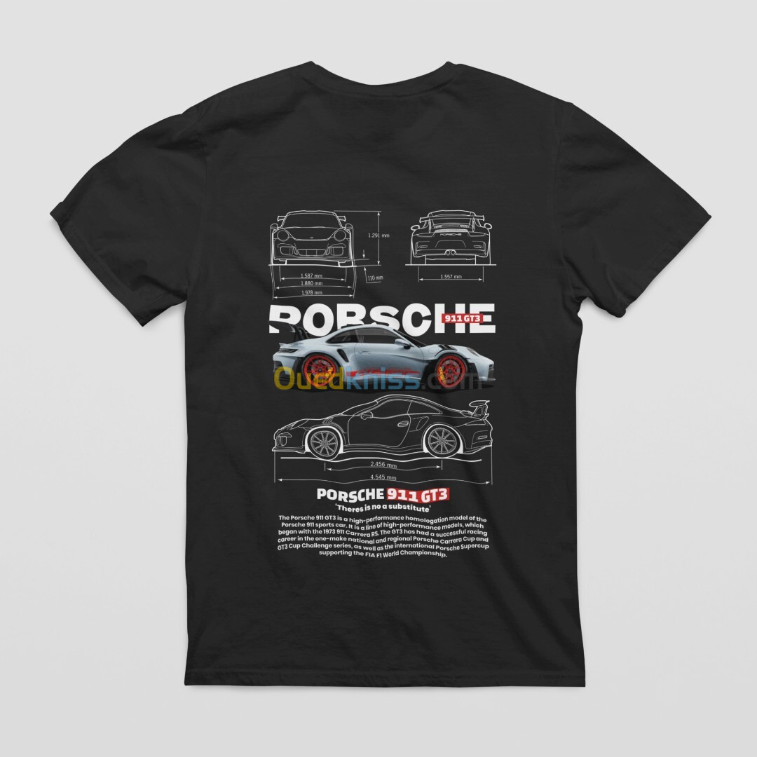 Porsche 911 GT3 - Black T-Shirt