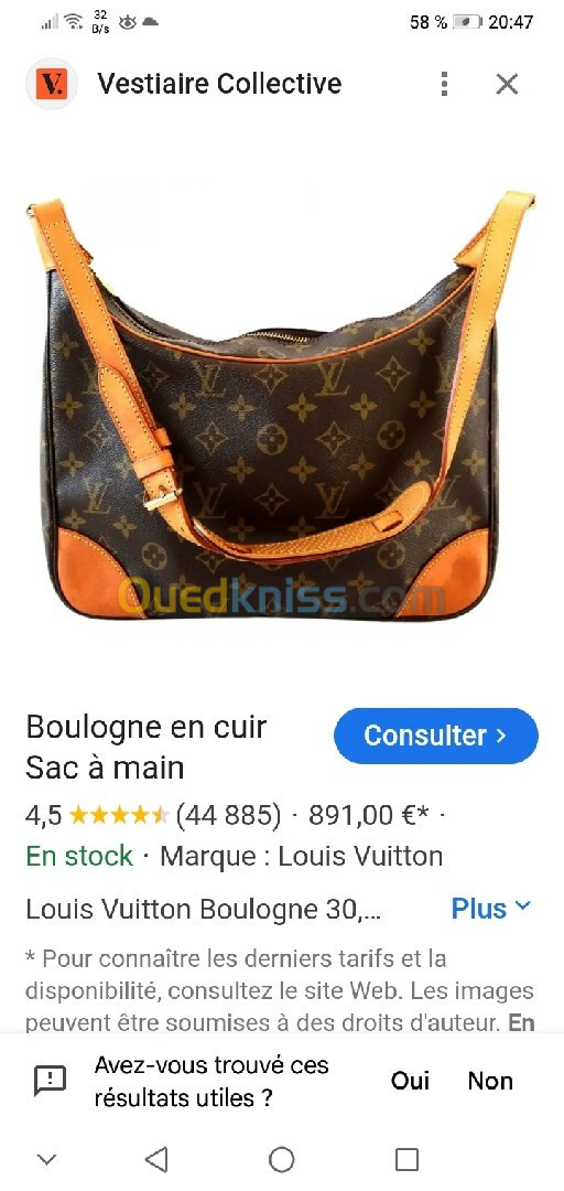 Sac LOUIS VUITTON pour femme