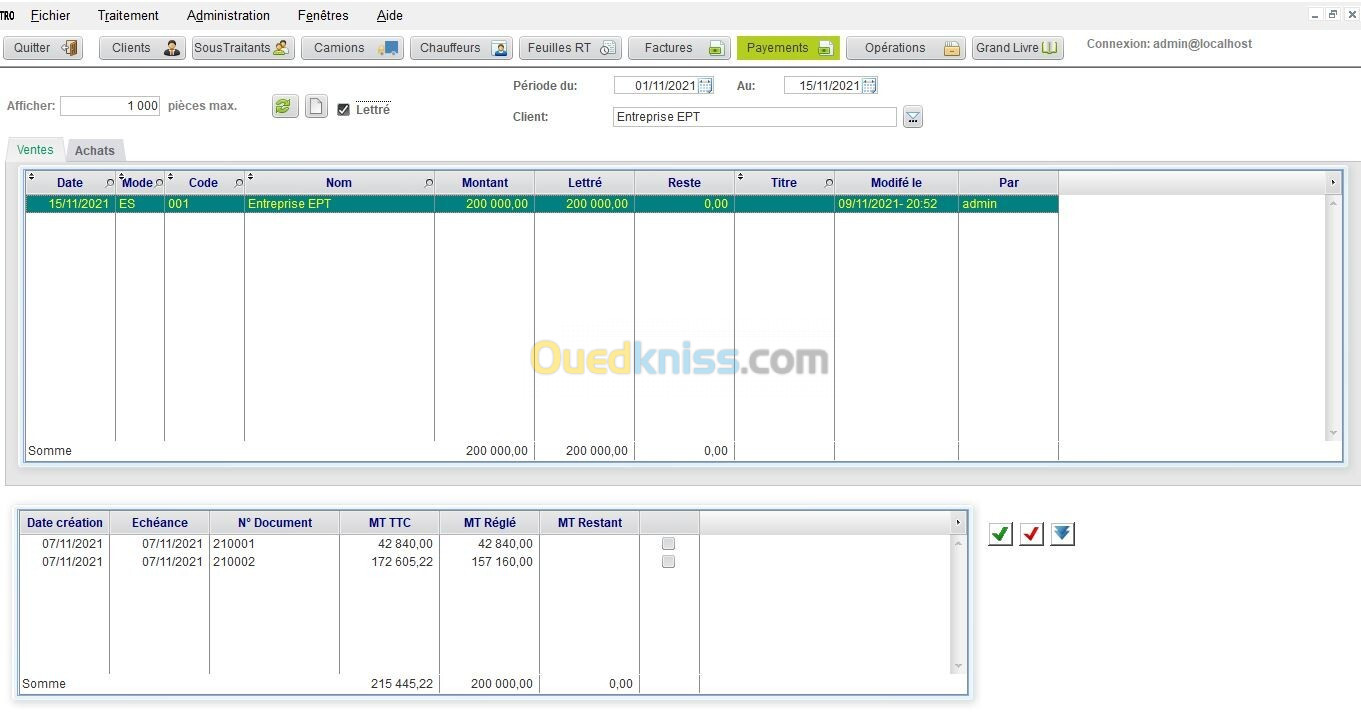 logiciel de gestion du transport de marchandises