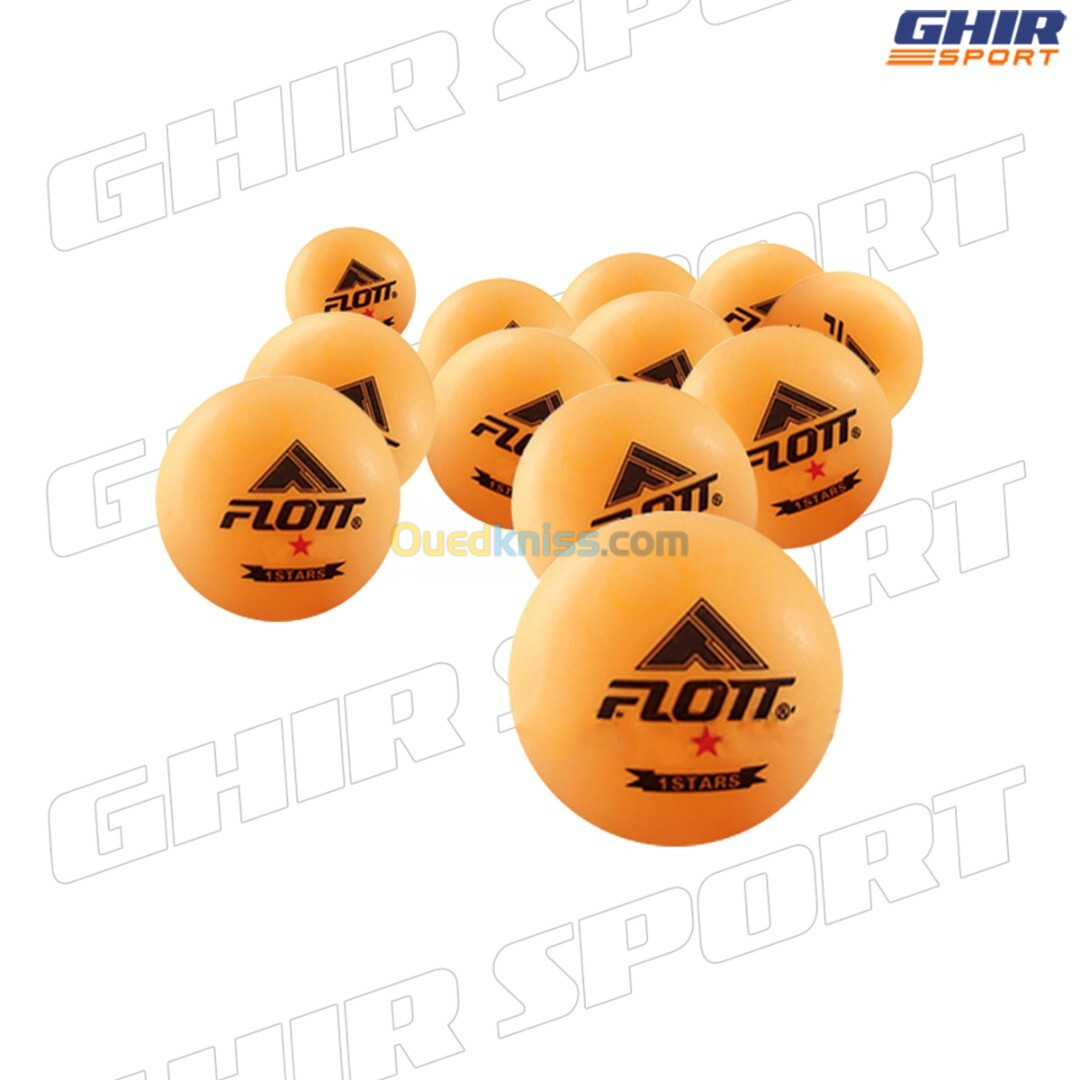 BALLE DE PING-PONG UNE ETOILE 60PCS FLOTT FTT-0919