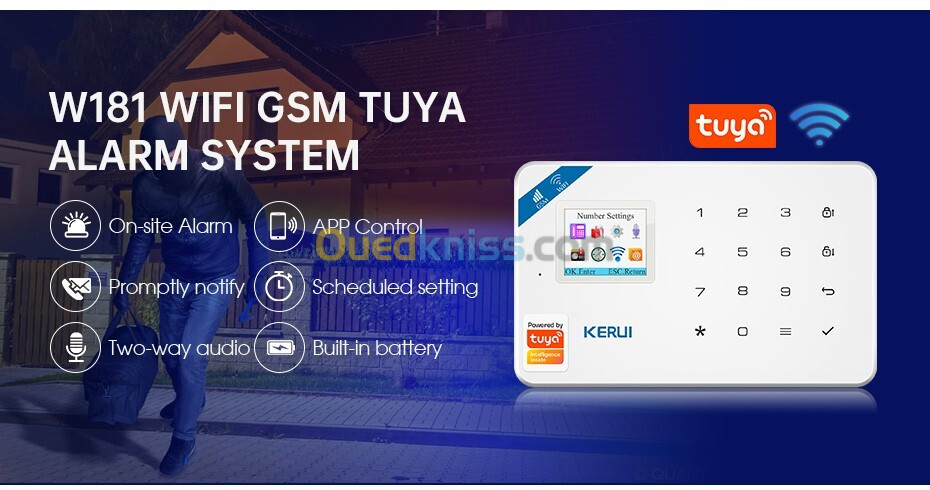 System alarm kerui w 18