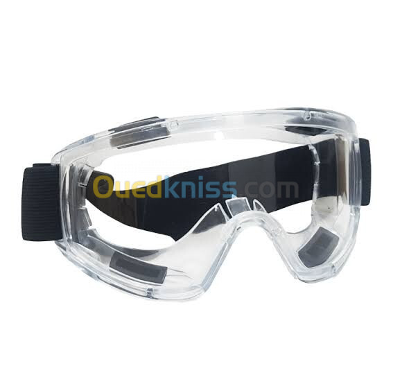 Lunettes de protection transparent anti buée, Anti-poussière étanche, monture Jaune ,