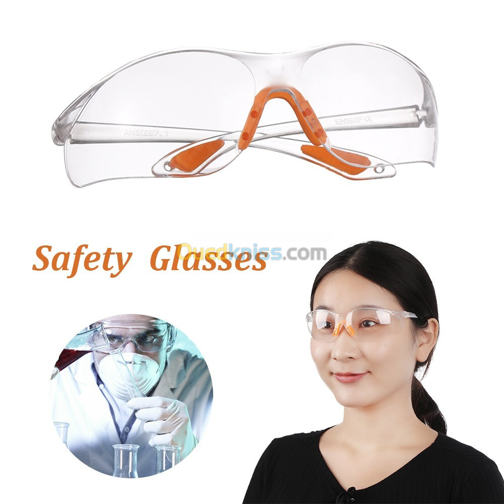 Lunettes de sécurité transparente