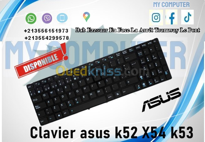 CLAVIER POUR TOUT TYPE DE PC PORTABLE