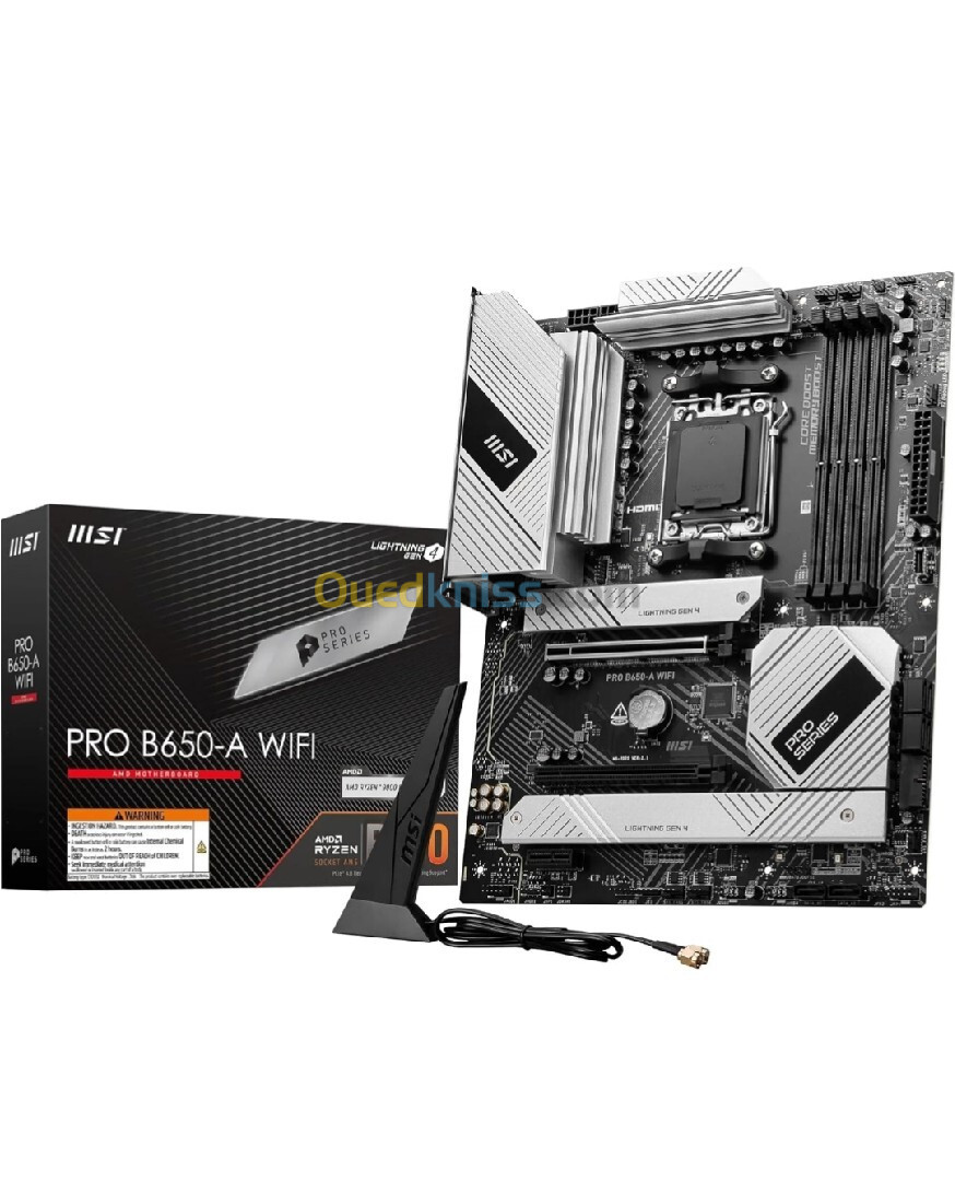 Carte mère MSI Pro B650-A WiFi+ CPU Ryzen 5 7600X