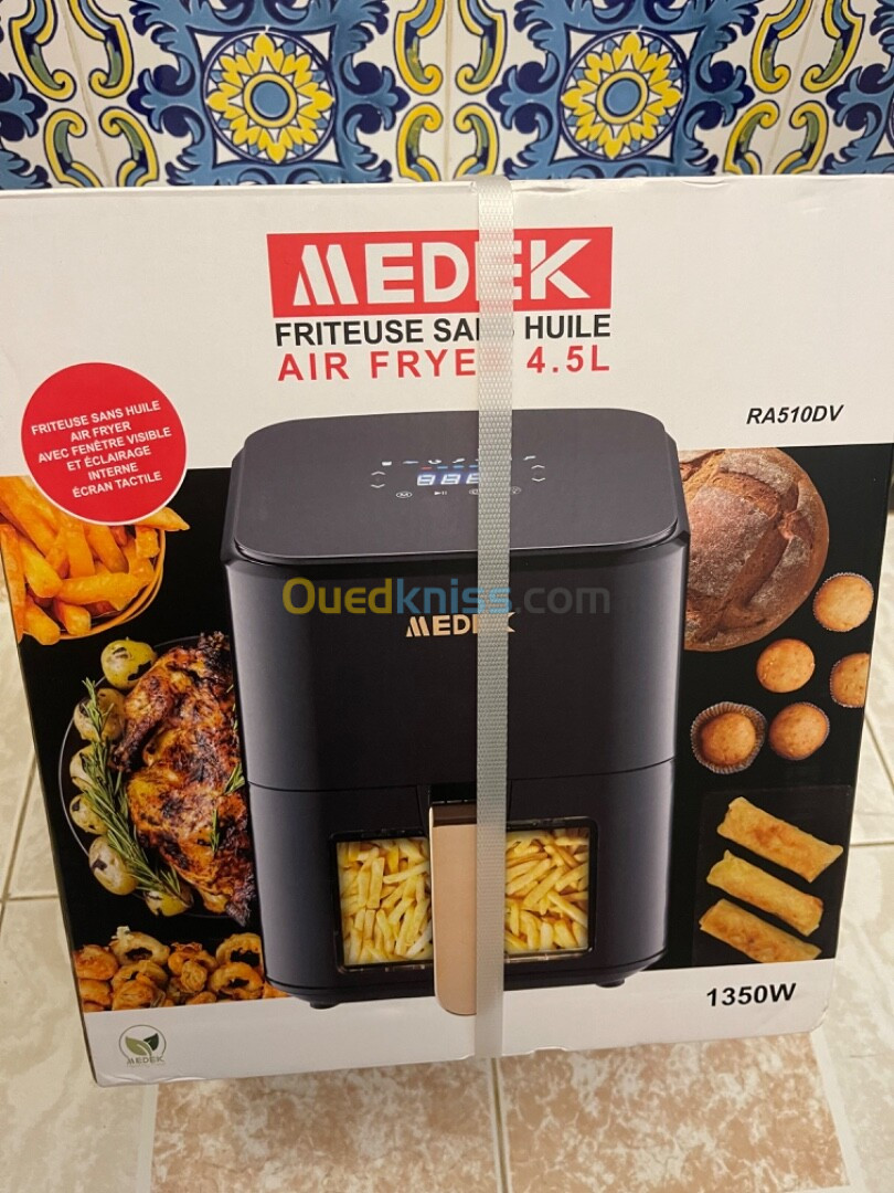 Friteuse air fryer 4.5L sans huile 