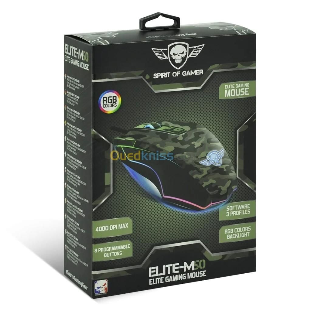 SOURIS SPIRIT OF GAMER ELITE-M50 ARMY 