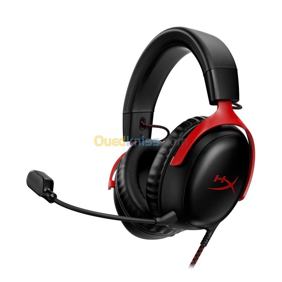 CASQUE DE JEU (NOIR/ROUGE) HYPERX CLOUD III FILAIRE