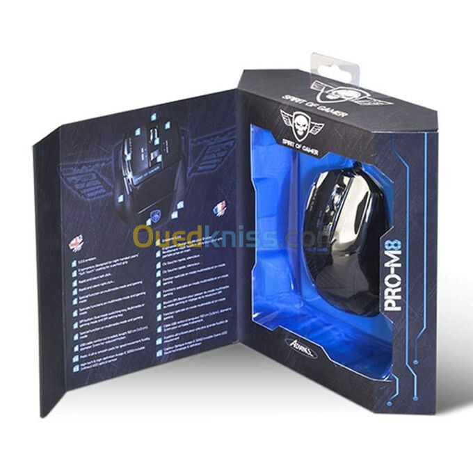 SPIRIT OF GAMER SOURIS  PRO-M8 LIGHT 