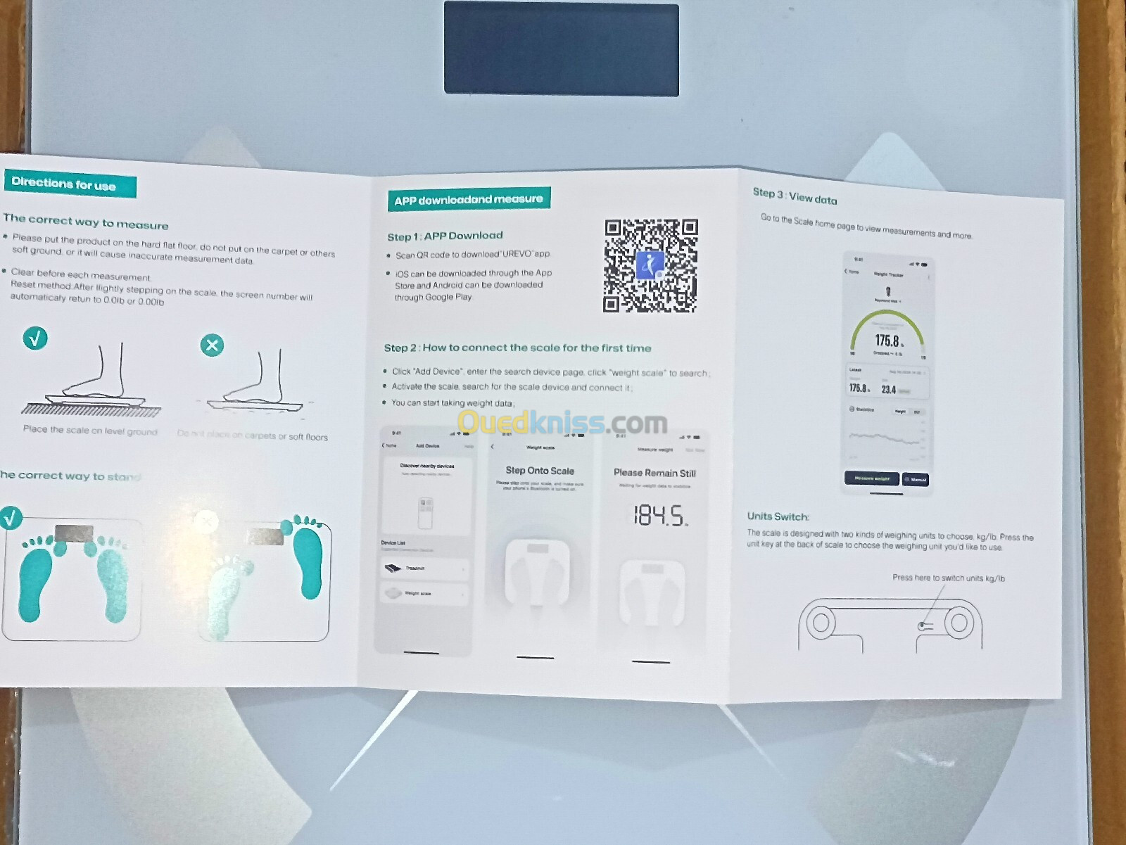 ميزان الكتروني ذكي بلوتوث | Electronic scale smart Bluetooth