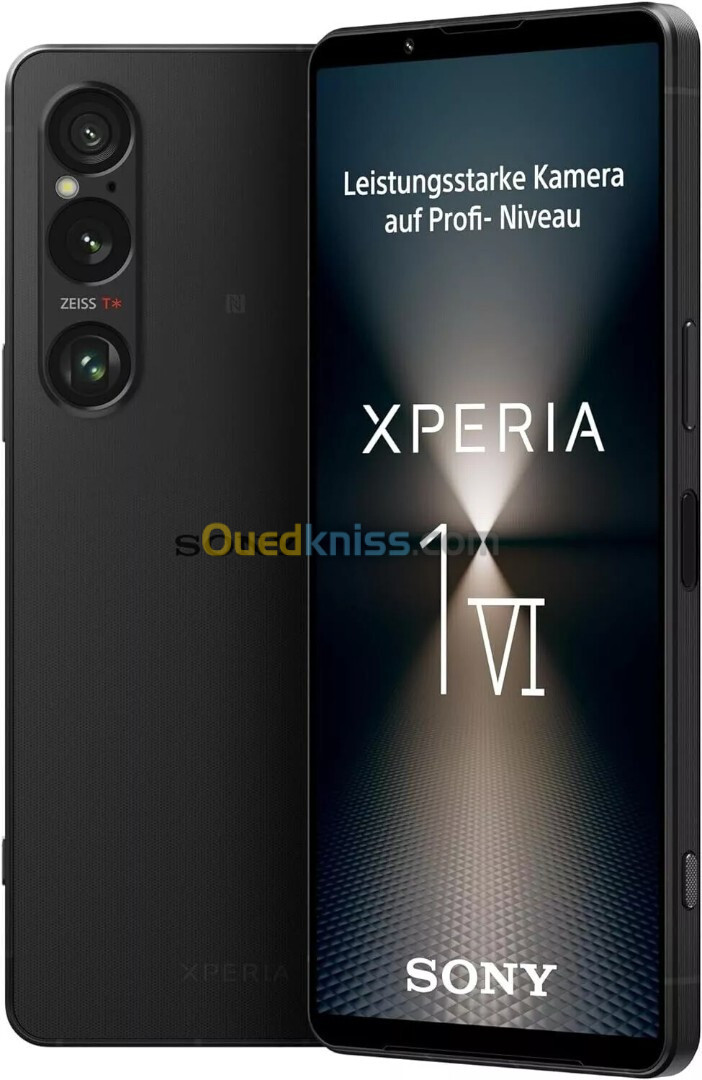 Sony Xperia 1 VI 5G XQ-EC54 256GB - 12GB RAM - DOUBLE SIM 5G - 6.5 POUCES FHD+ OLED 120Hz - video 4K 120FPS - Snapdragon 8 Gen 3 - noir NEUF