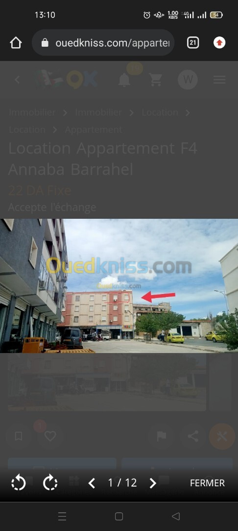 Vente Appartement F4 Annaba Barrahel