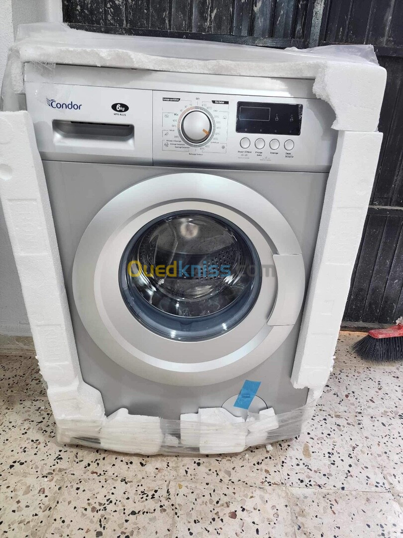 PROMO Machine à laver CONDOR 6Kg 1400Tr/Mn Blanc 39500Da/ Gris 41500Da 