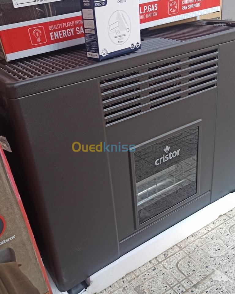 PROMO Chuaffage a Gaz CRISTOR 10Kw/12Kw/14Kw Noir et Marron