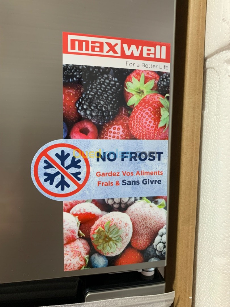 Réfrigérateur Maxwell 410L Defrost 54000Da/ 440L 72000Da Nofrost Inox