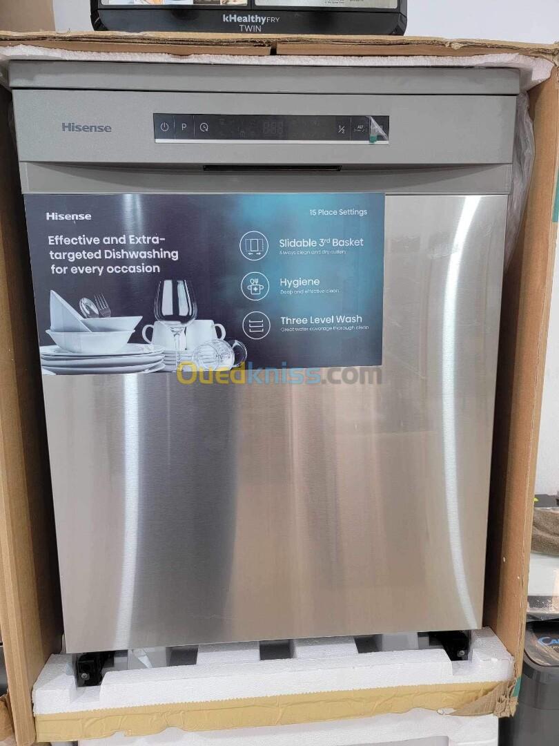 PROMO Lave vaisselle HISENSE 15Couvert 8programme Inox 83000Da