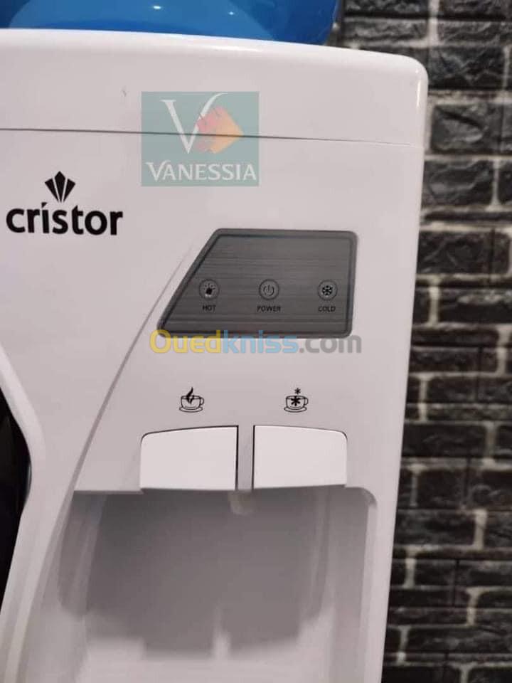 PROMO Fontaine Deau Froid et Chaud  CRISTOR avec petit Réfrigérateur et Porte Goblet 22000Da