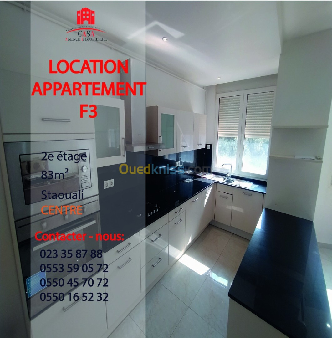 Location Appartement F3 Alger Staoueli