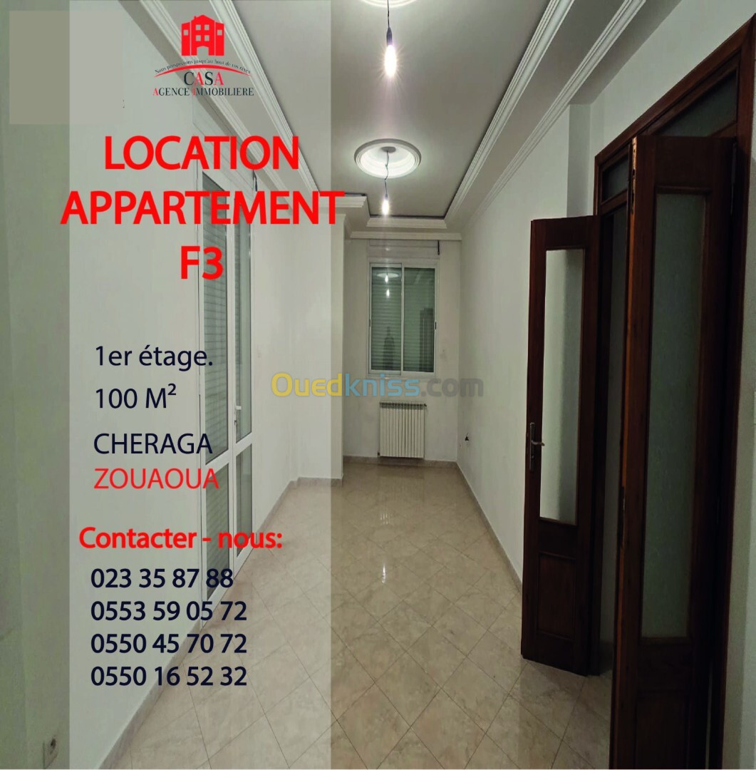 Location Appartement F3 Alger Cheraga