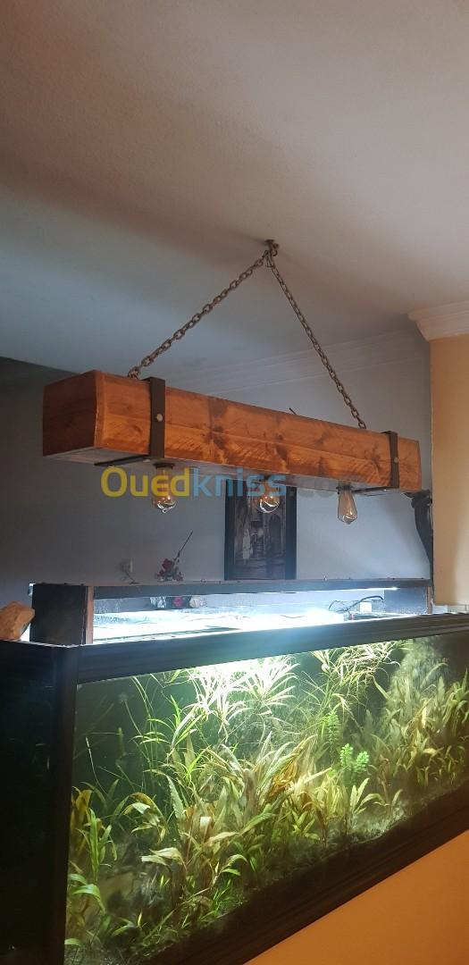 Lustre en bois 