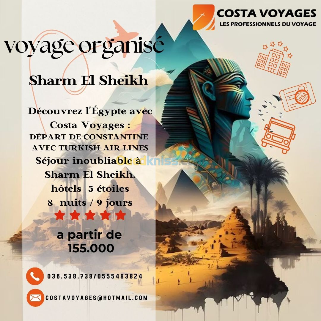 voyages organises egypte septembre