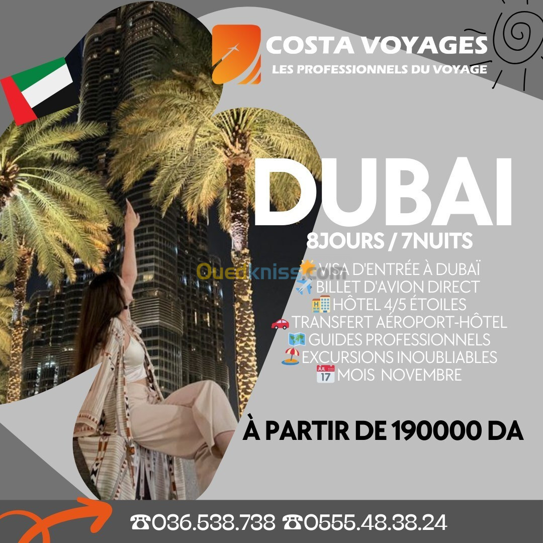 Voyage Organisé à Dubaï !! novembre