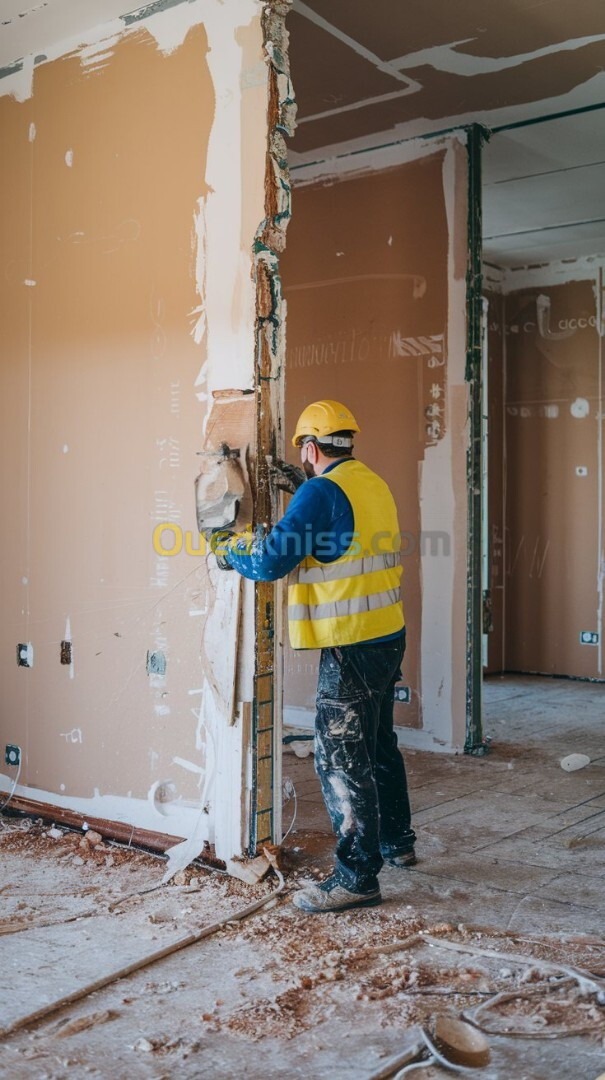 Enlever la peinture, le carrelage et les murs