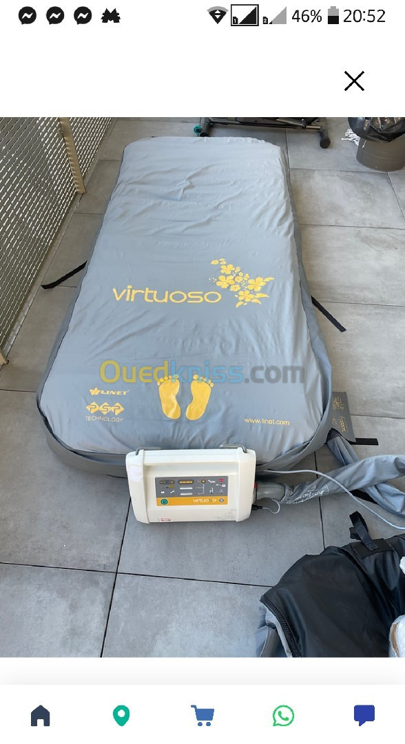 Matelas gonflable Linet Virtuoso et Symbioso avec pompe