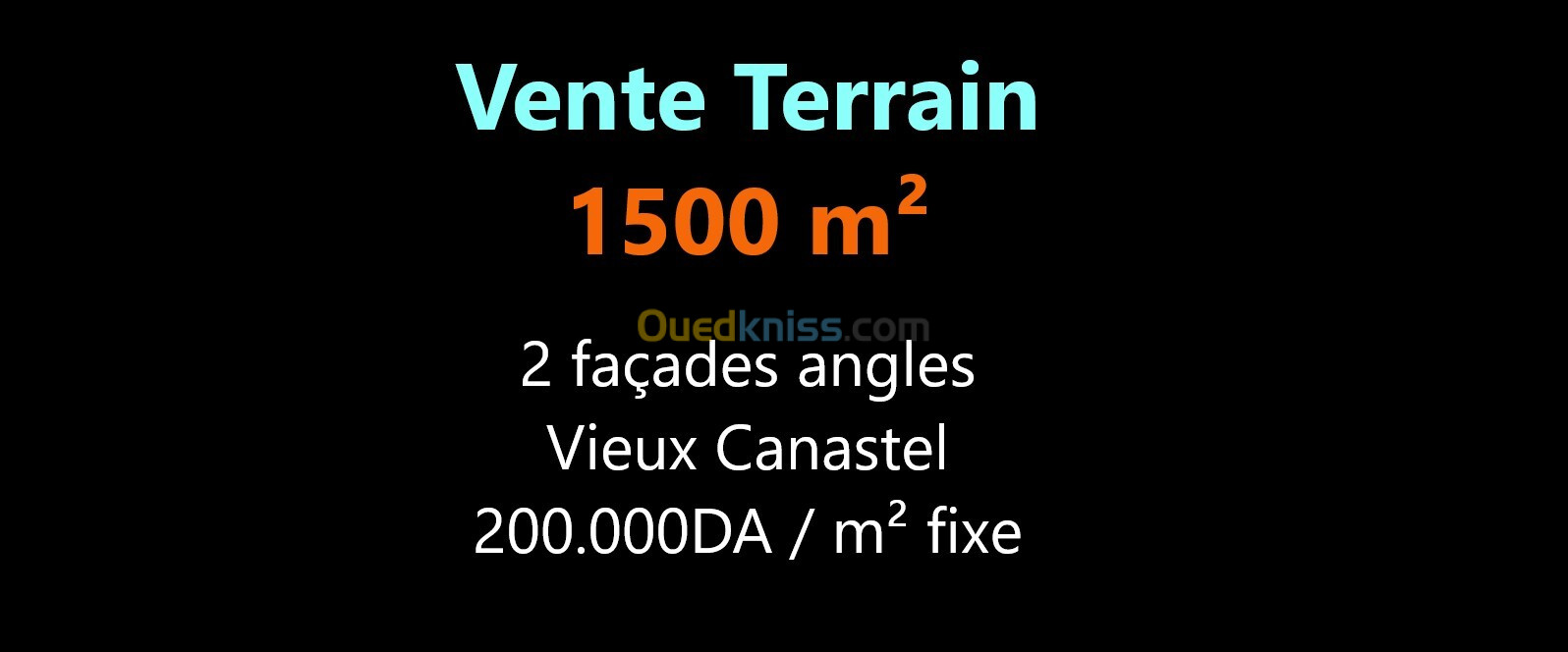 Vente Terrain Oran Oran