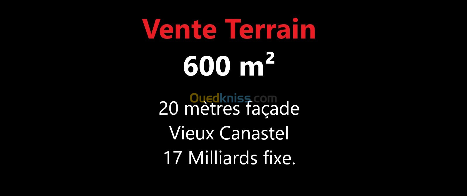 Vente Terrain Oran Oran