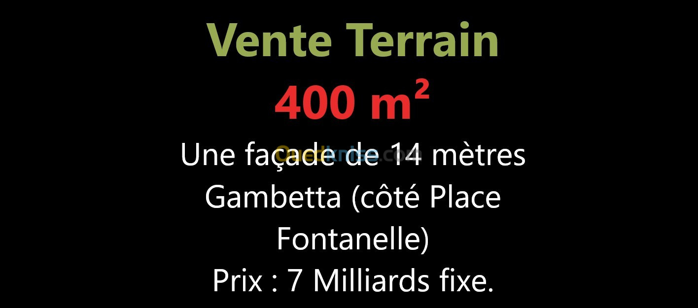 Vente Terrain Oran Oran