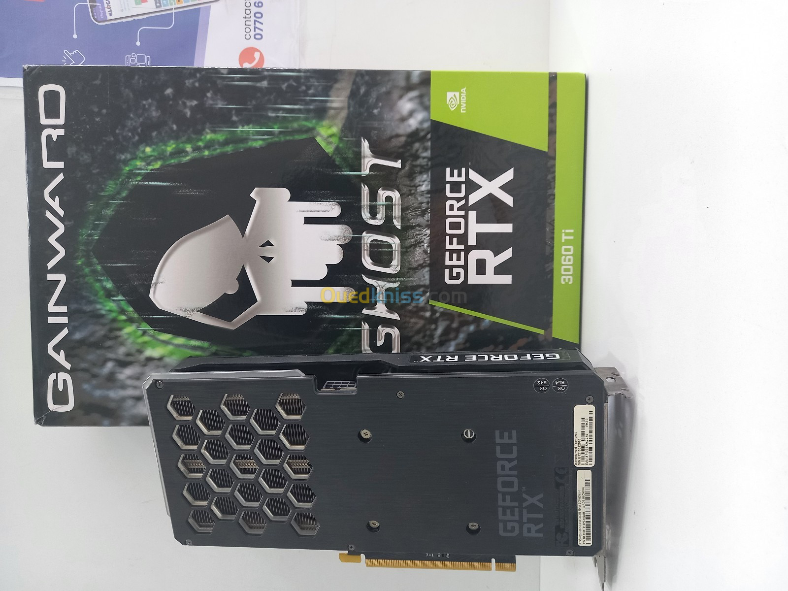 RTX 3060TI GAINWARD GHOST SOUS EMBALLAGE ET GARANTIE توصيل لباب الدار والدفع عند الاستلام 