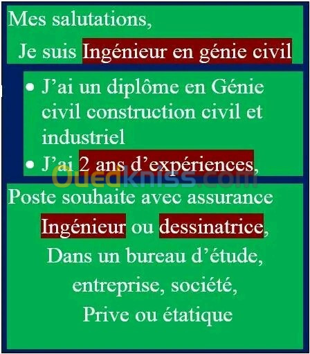 Ingénieur en génie civil 