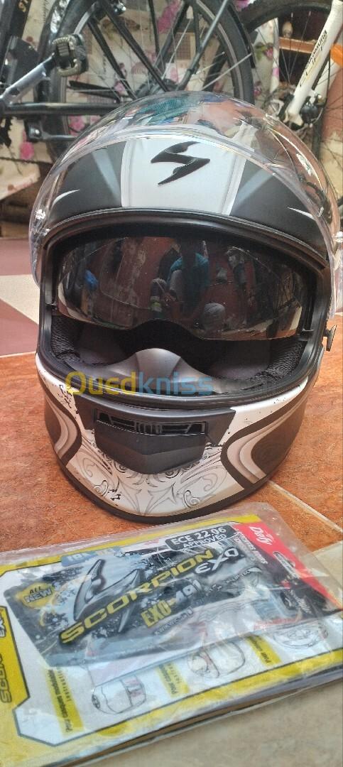 Casque moto+veste moto 