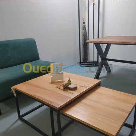 TABLE BASSE DUO BOIS MASSIF