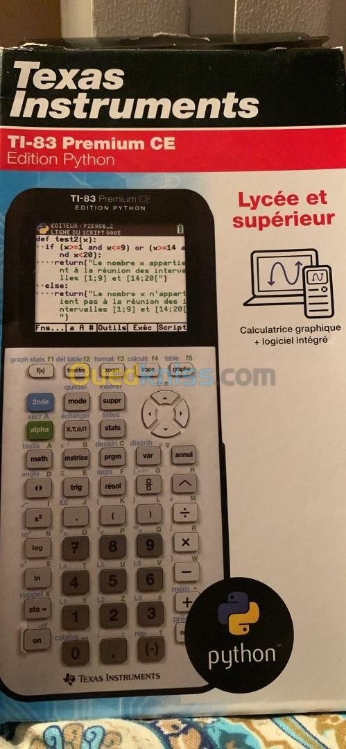 TI-83 instrument calculatrice graphique python