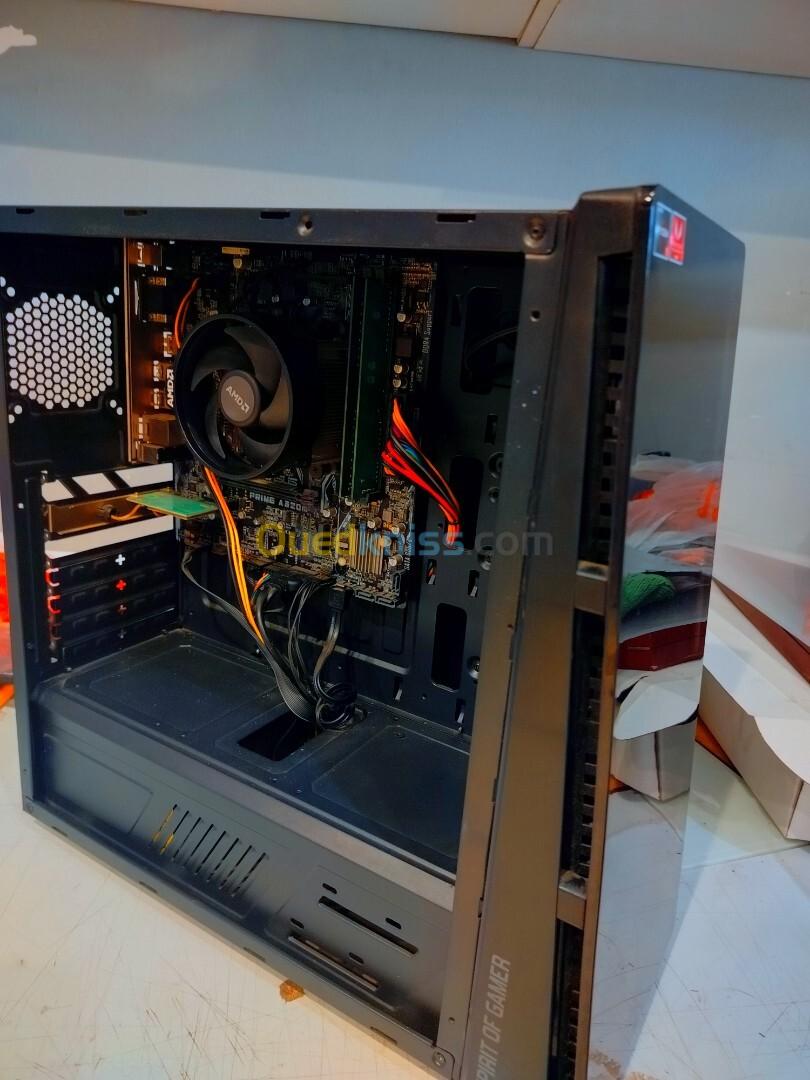 PC BUREAU Unité centrale AMD Ryzen 5 3400G with Radeon graphics  + ecran SAMSUNG SyncMaster S450 