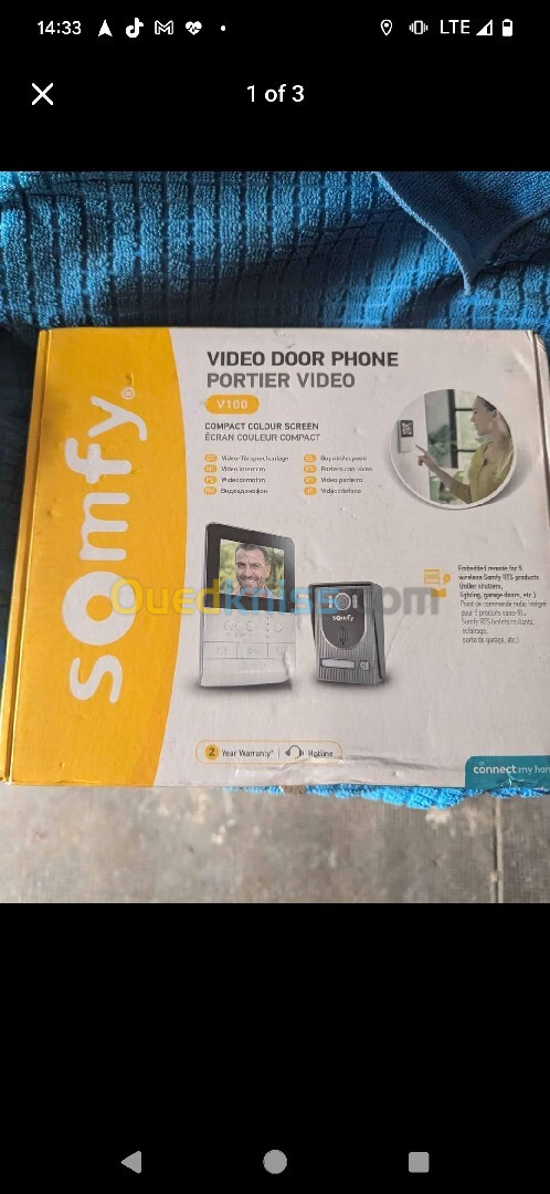 interphone video somfy v100