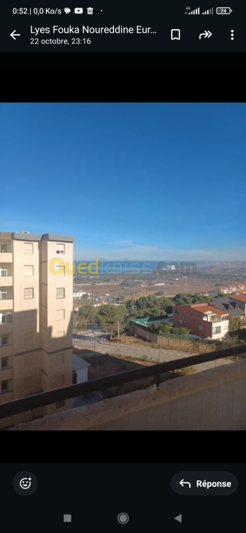 Location Appartement F03 Tipaza Douaouda