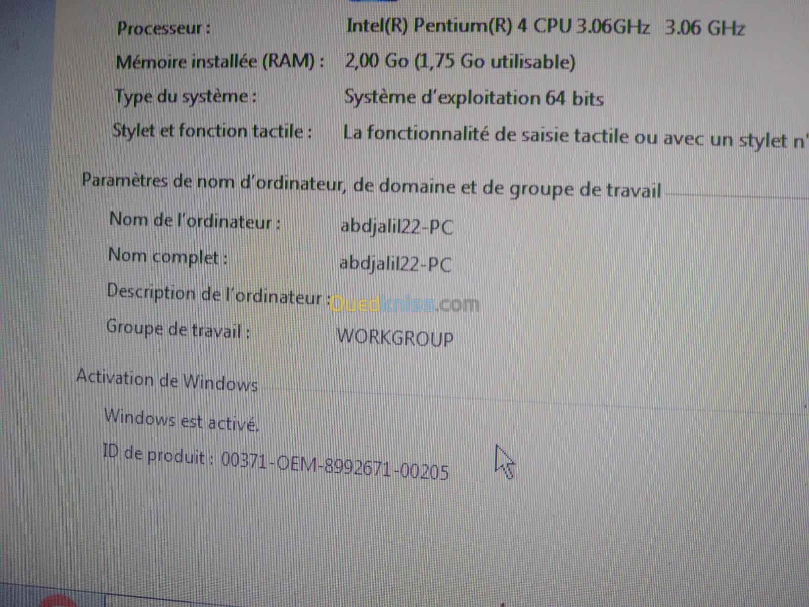 Computer a vendre 